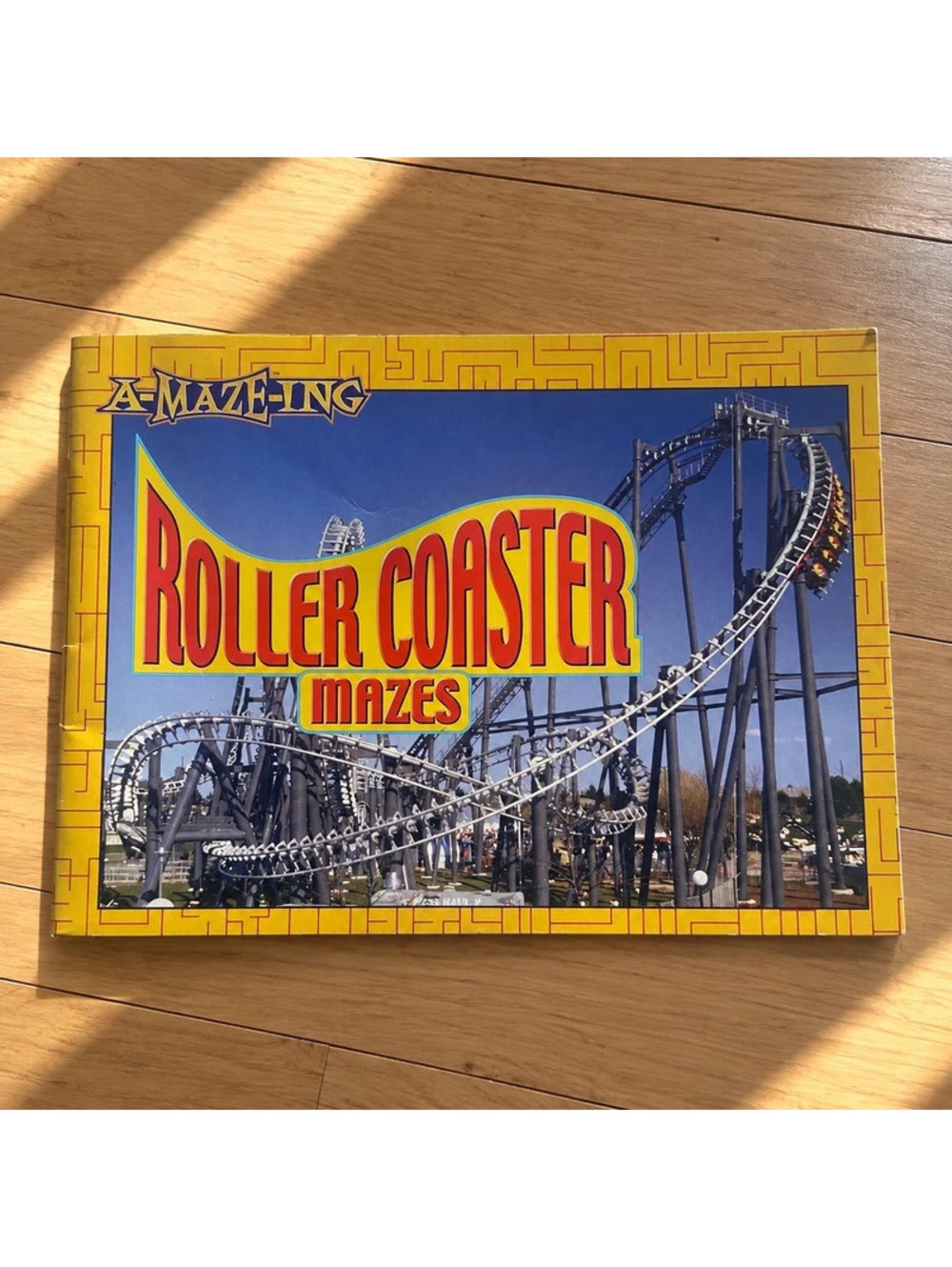 A-Maze-Ing Roller Coaster Mazes Tony Tallarico 2002 Vintage Activity Book Unused
